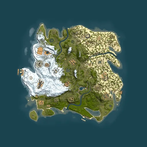 Rust map seed 1777236943, 4000x4000m top-down preview