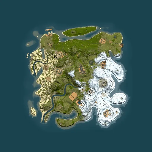 Rust map seed 1762989482, 3500x3500m top-down preview