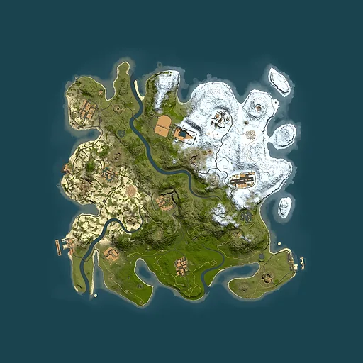 Rust map seed 353816184, 3500x3500m top-down preview