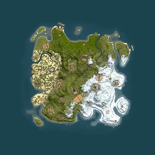 Rust map seed 508509042, 3500x3500m top-down preview