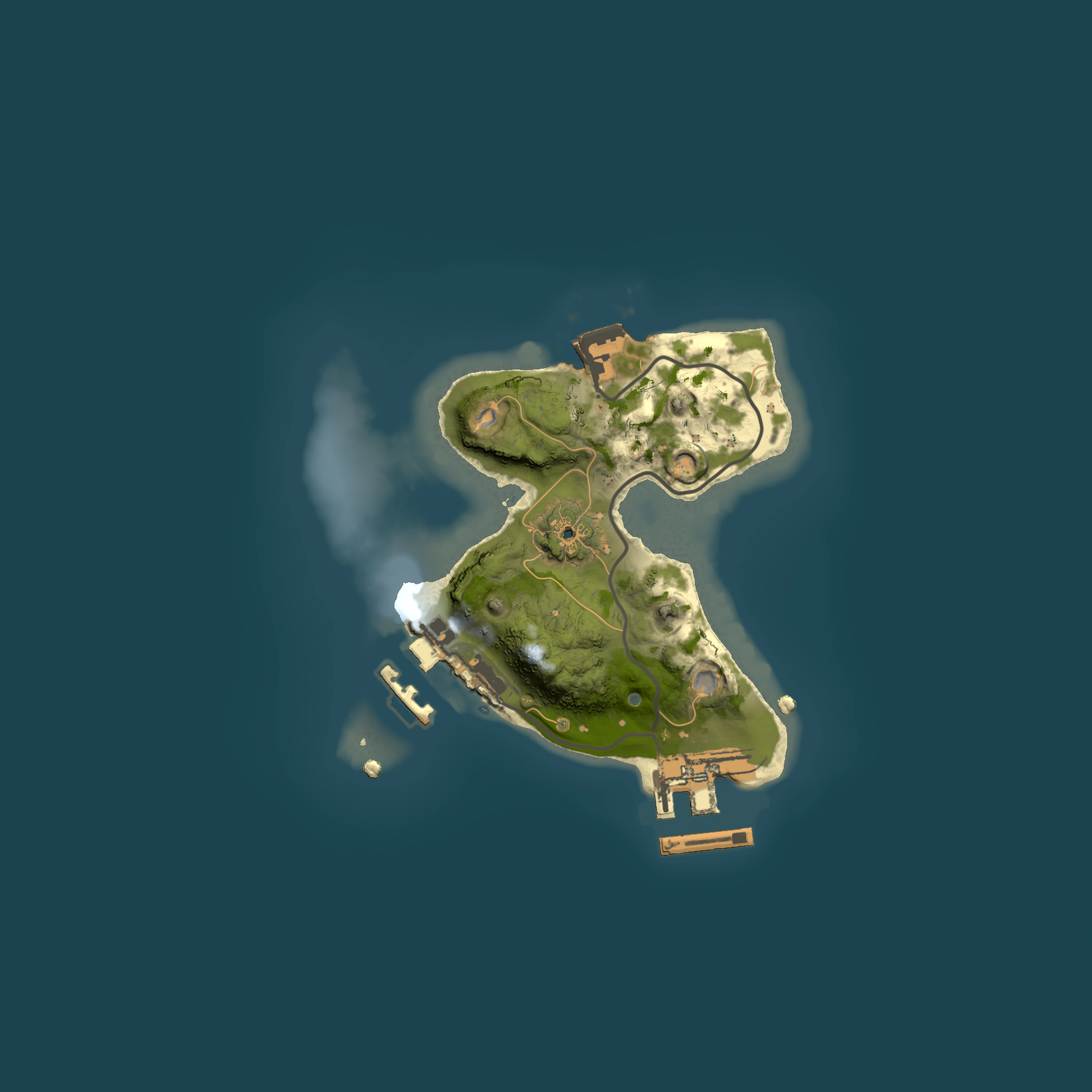 Full top-down render of Rust map seed 1733720161, 1500x1500m