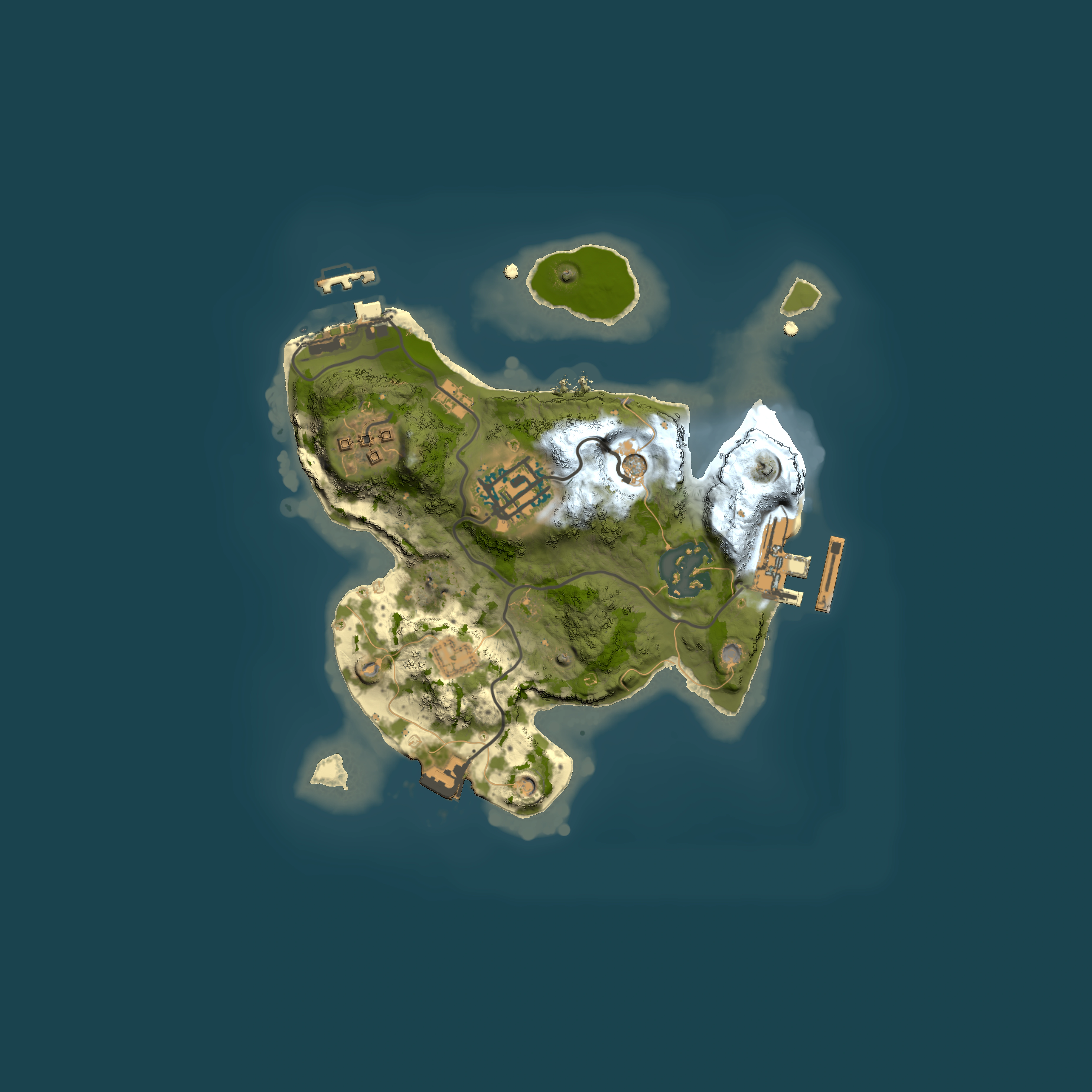 Full top-down render of Rust map seed 87544393, 2000x2000m