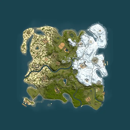 Rust map seed 2083777560, 4000x4000m top-down preview