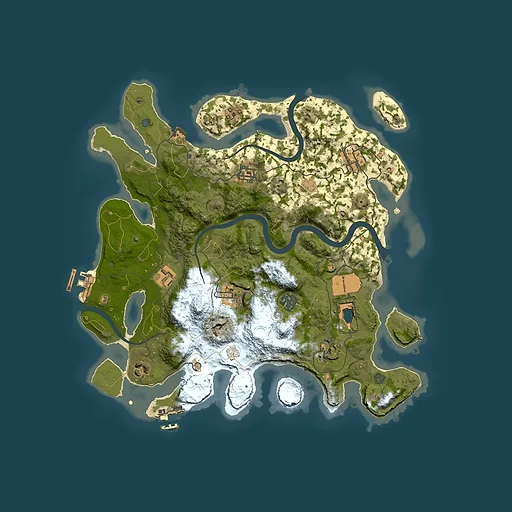 Rust map seed 220611761, 3500x3500m top-down preview