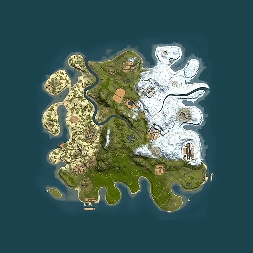 Rust map seed 435297274, 3500x3500m top-down preview