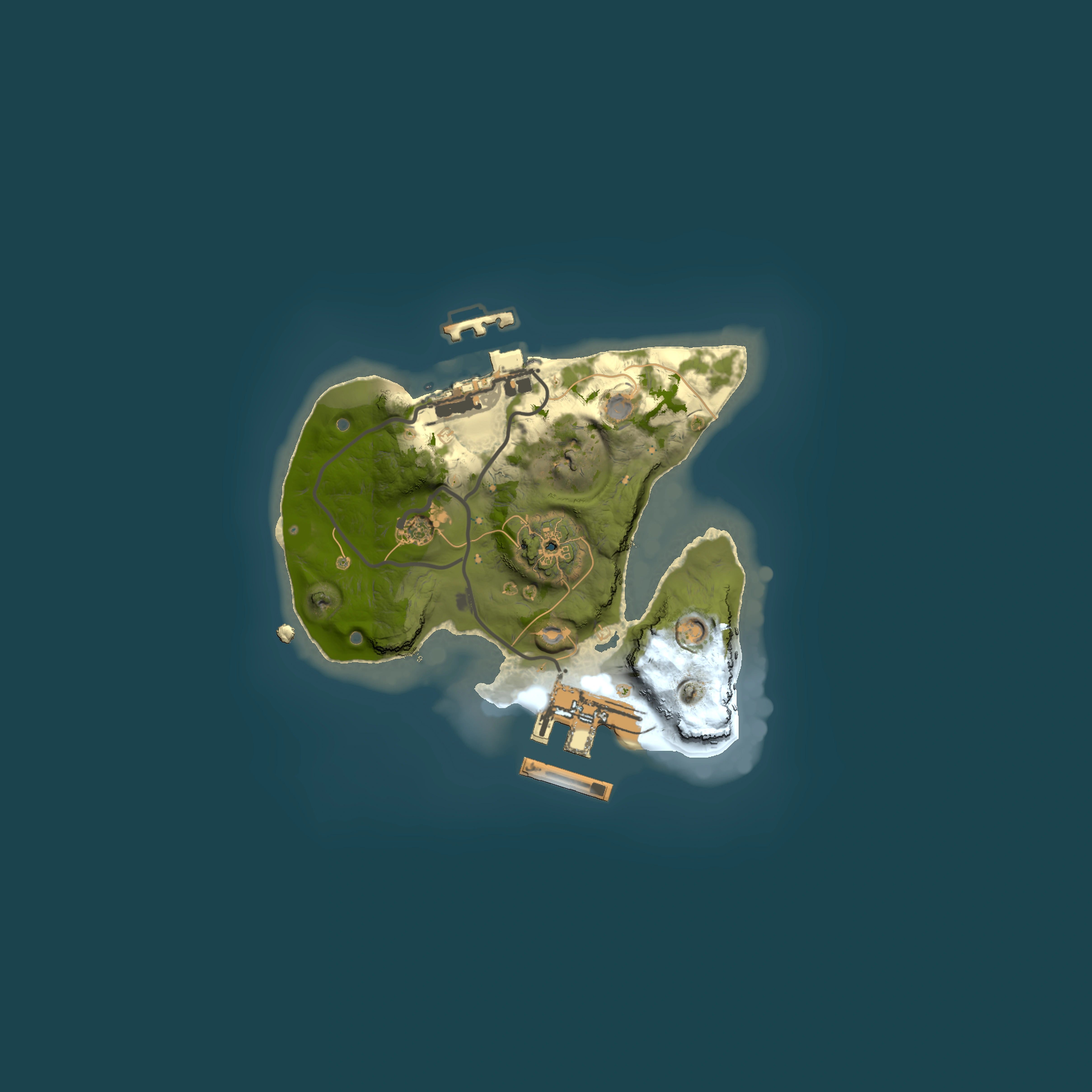 Full top-down render of Rust map seed 1904705111, 1500x1500m