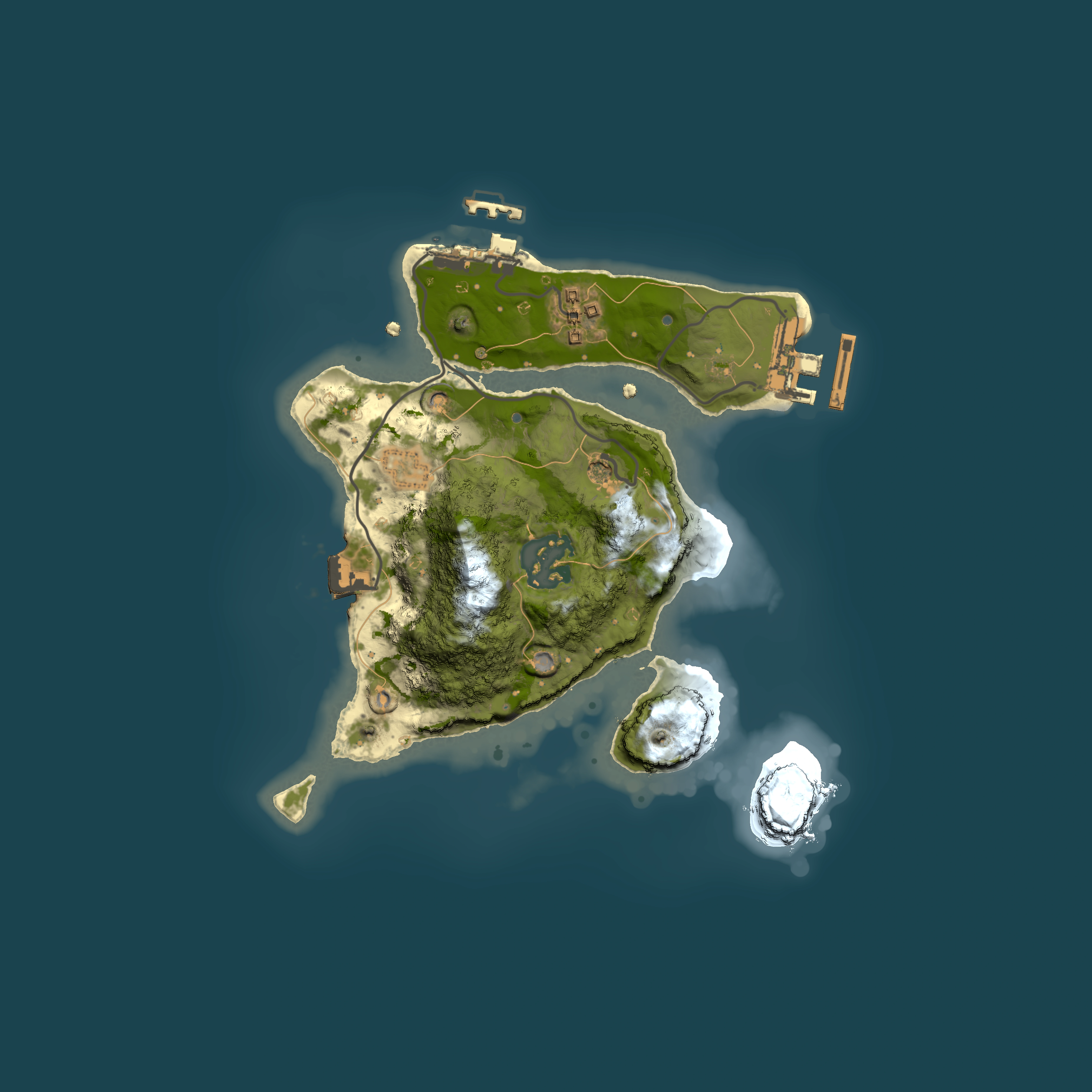 Full top-down render of Rust map seed 998752532, 2000x2000m