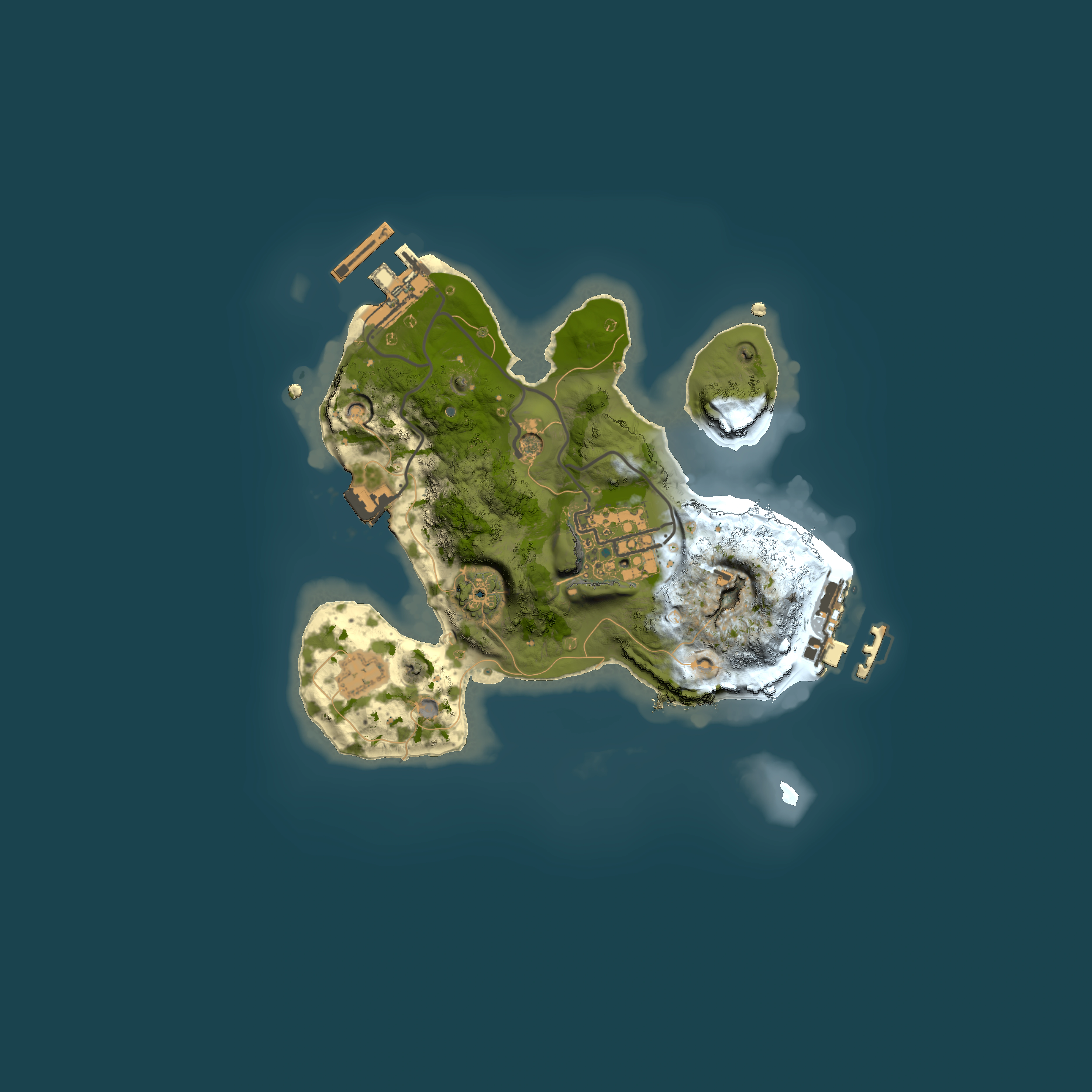 Full top-down render of Rust map seed 616892078, 2000x2000m