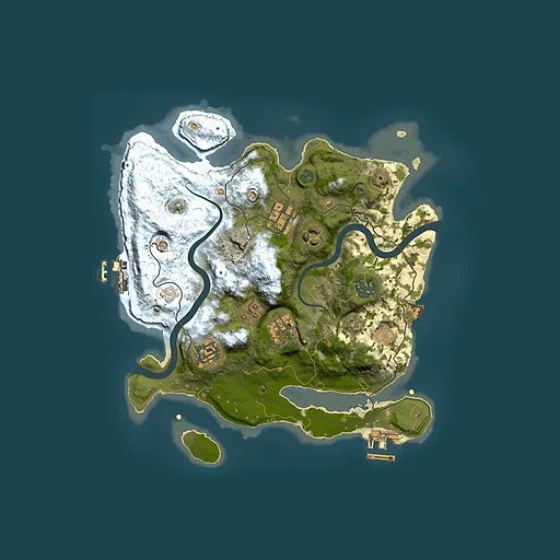 Rust map seed 1033503855, 3000x3000m top-down preview
