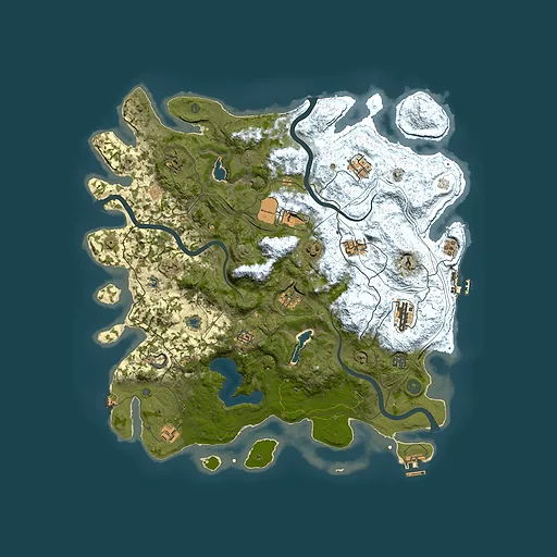 Rust map seed 1905247939, 4500x4500m top-down preview