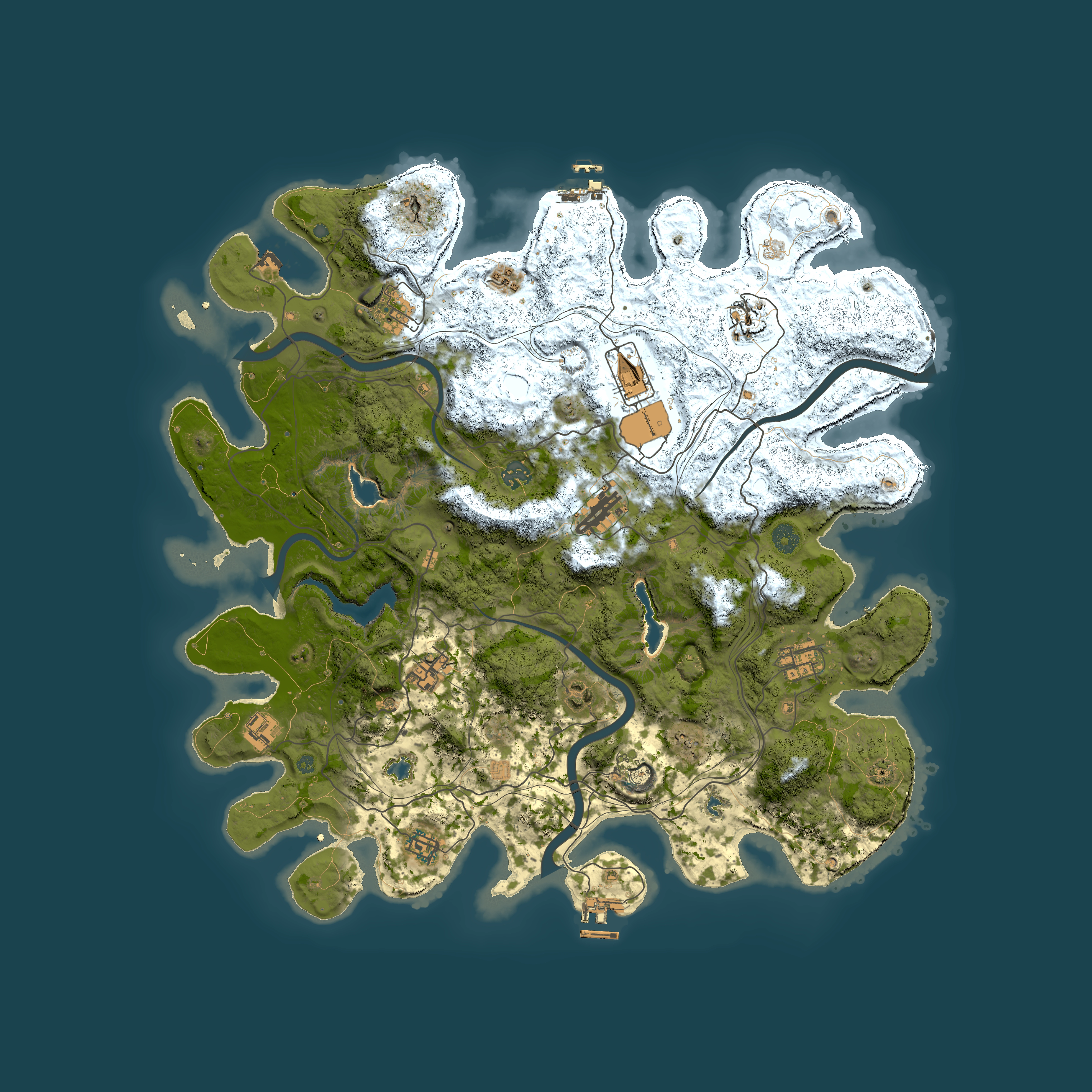 Full top-down render of Rust map seed 1417678078, 4500x4500m