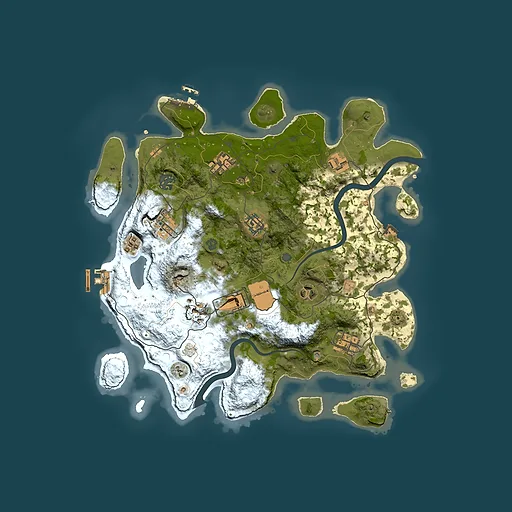 Rust map seed 357538381, 3500x3500m top-down preview
