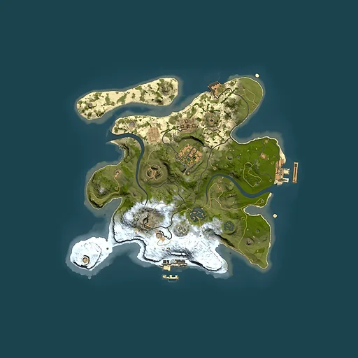 Rust map seed 1447069703, 2500x2500m top-down preview