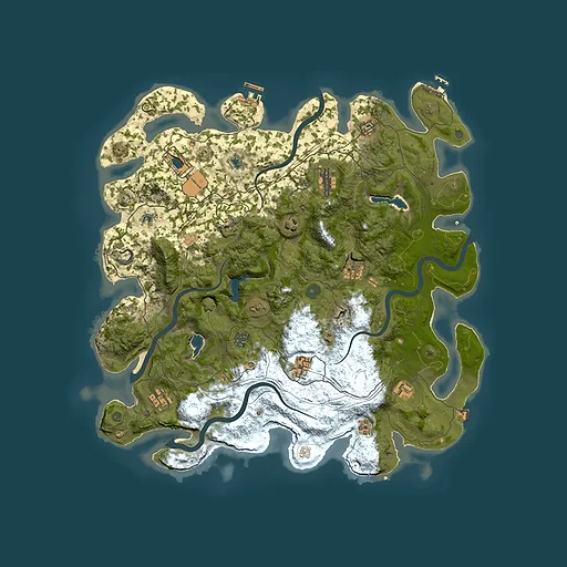 Rust map seed 1304756252, 4500x4500m top-down preview