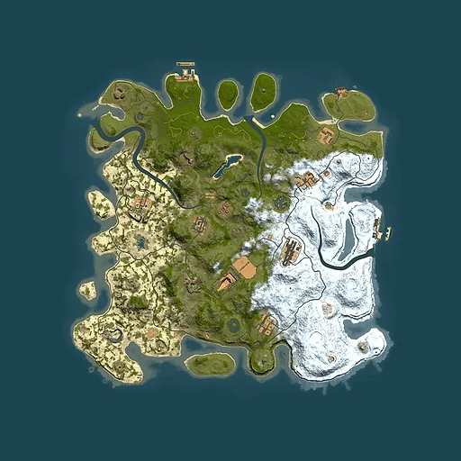 Rust map seed 1888033875, 4000x4000m top-down preview