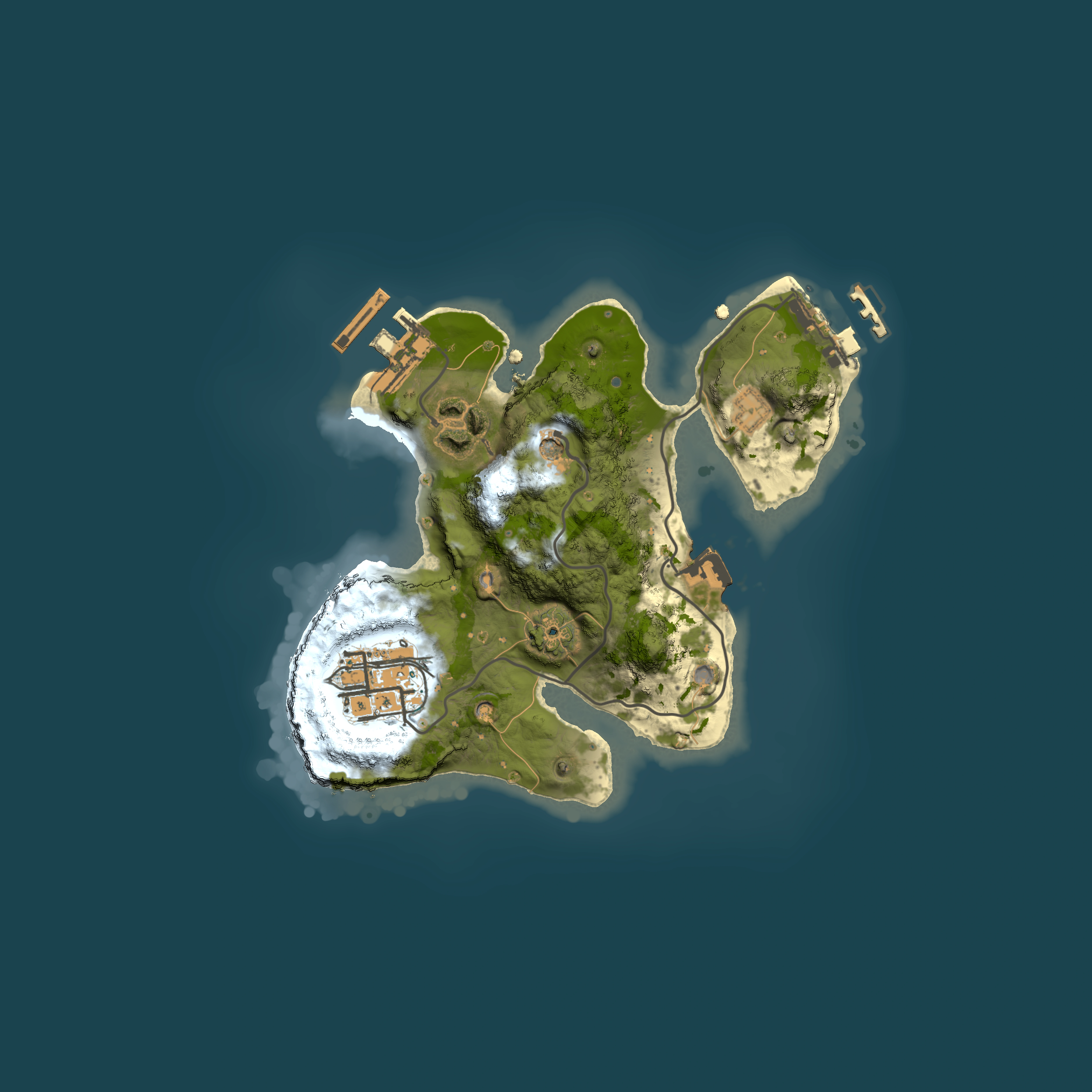 Full top-down render of Rust map seed 103925292, 2000x2000m
