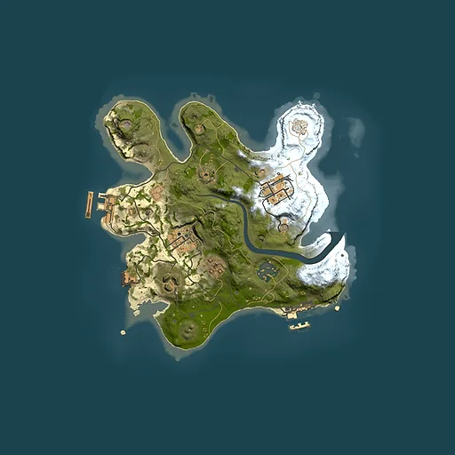 Rust map seed 1954841149, 2500x2500m top-down preview