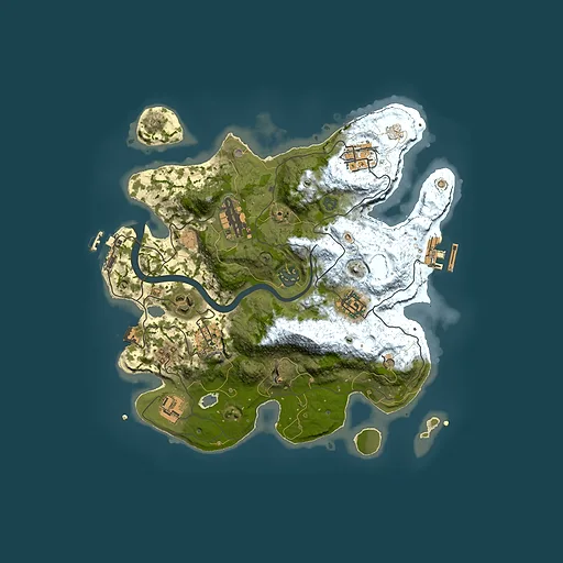 Rust map seed 427992502, 3000x3000m top-down preview
