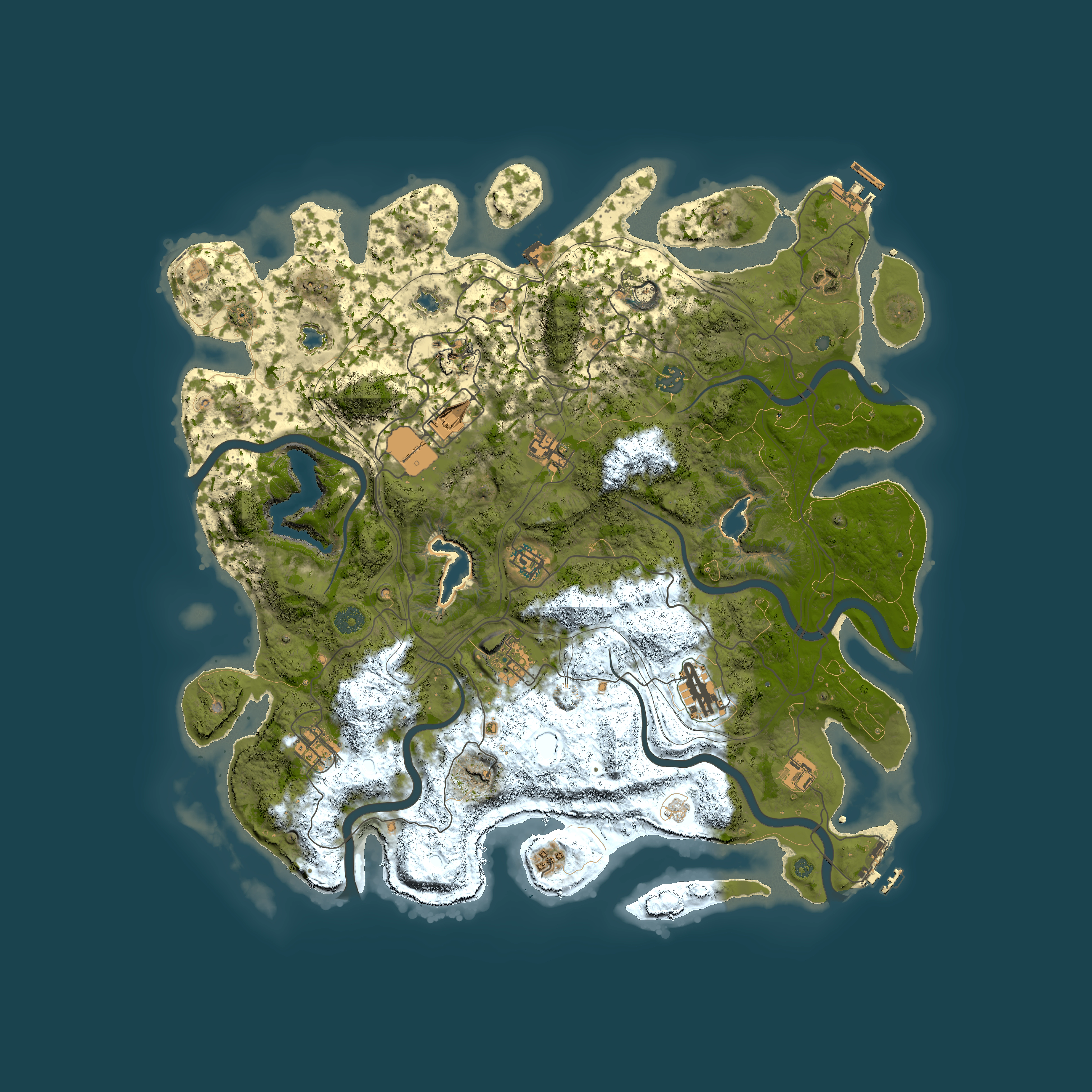 Full top-down render of Rust map seed 780277599, 4500x4500m