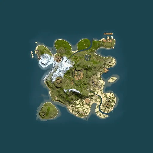 Rust map seed 163293229, 2500x2500m top-down preview