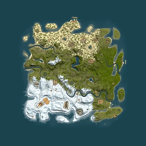 Rust map seed 613601887, 4500x4500m top-down preview