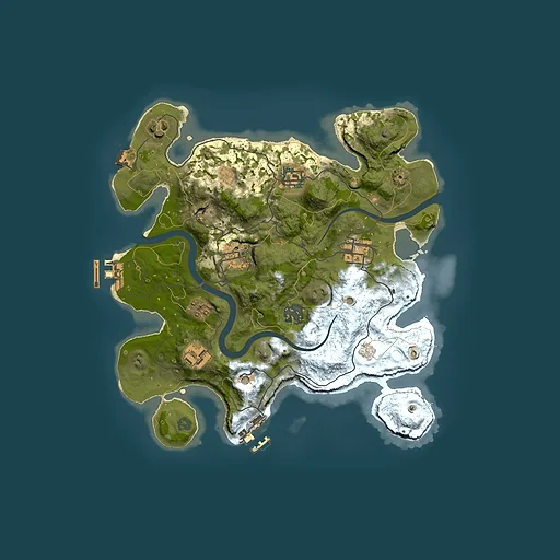 Rust map seed 624243738, 3000x3000m top-down preview