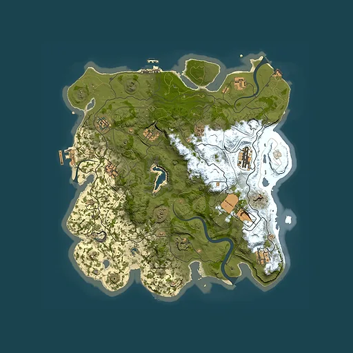 Rust map seed 1337, 3800x3800m top-down preview