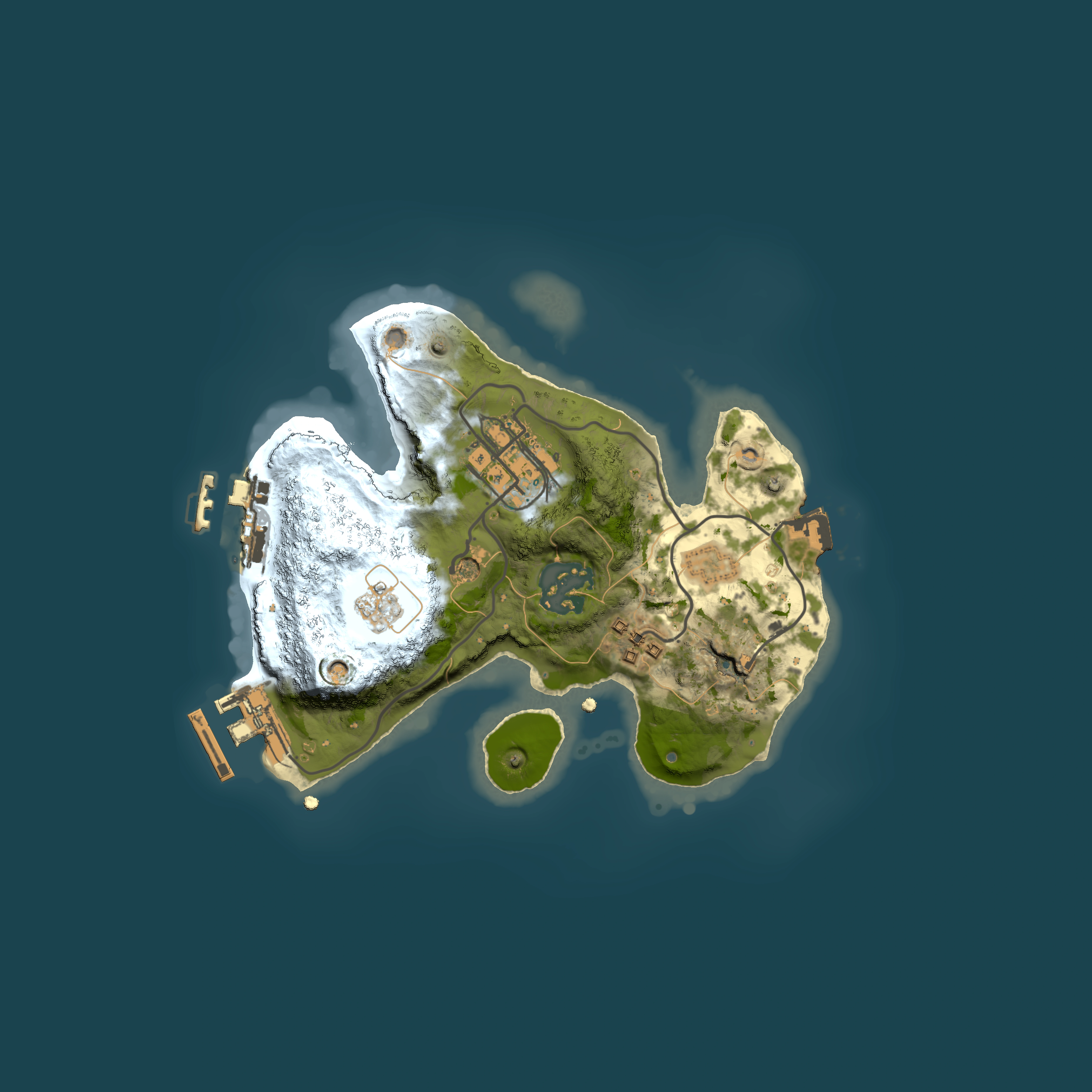 Full top-down render of Rust map seed 32039133, 2000x2000m