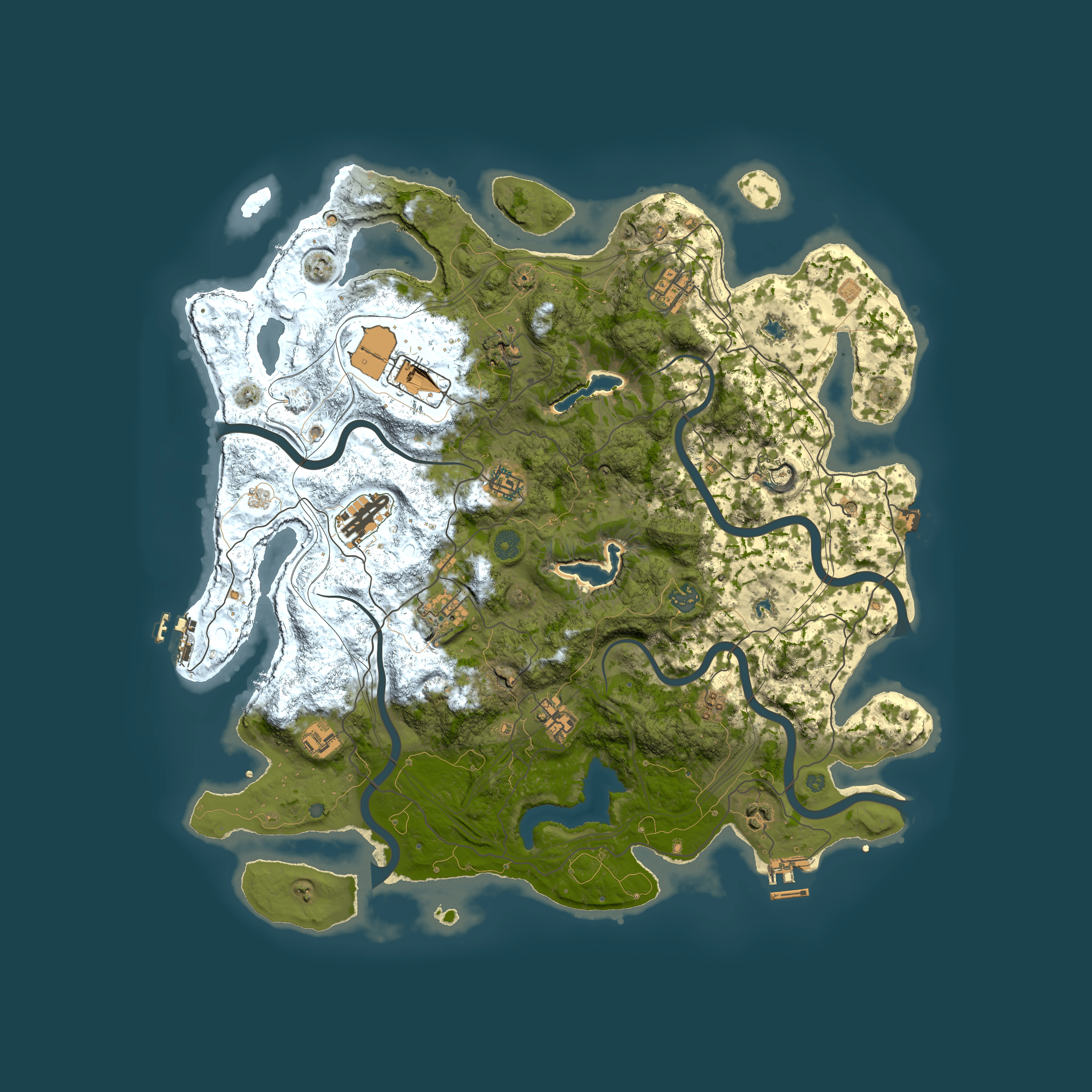 Full top-down render of Rust map seed 77371590, 4500x4500m