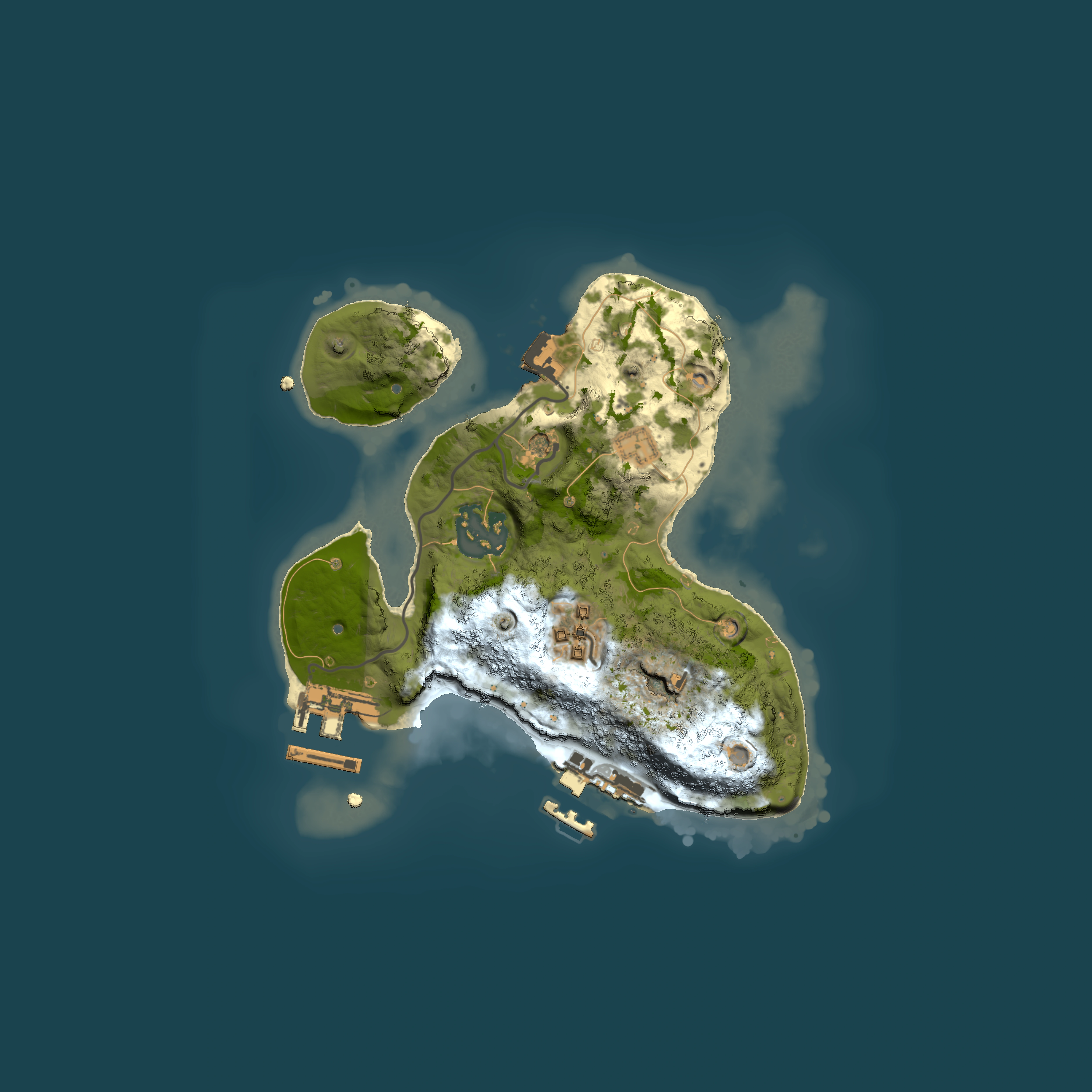 Full top-down render of Rust map seed 1547975785, 2000x2000m