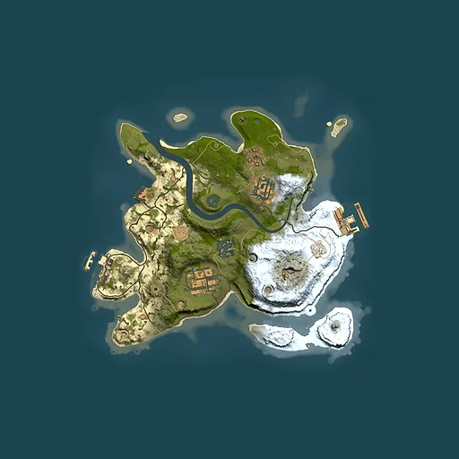 Rust map seed 824107107, 2500x2500m top-down preview