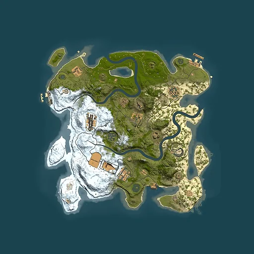 Rust map seed 979308858, 3500x3500m top-down preview
