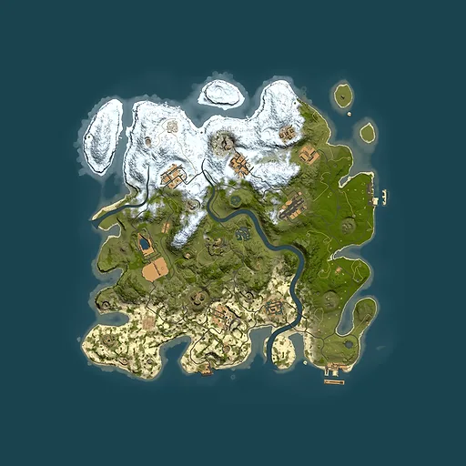 Rust map seed 1323153112, 3500x3500m top-down preview