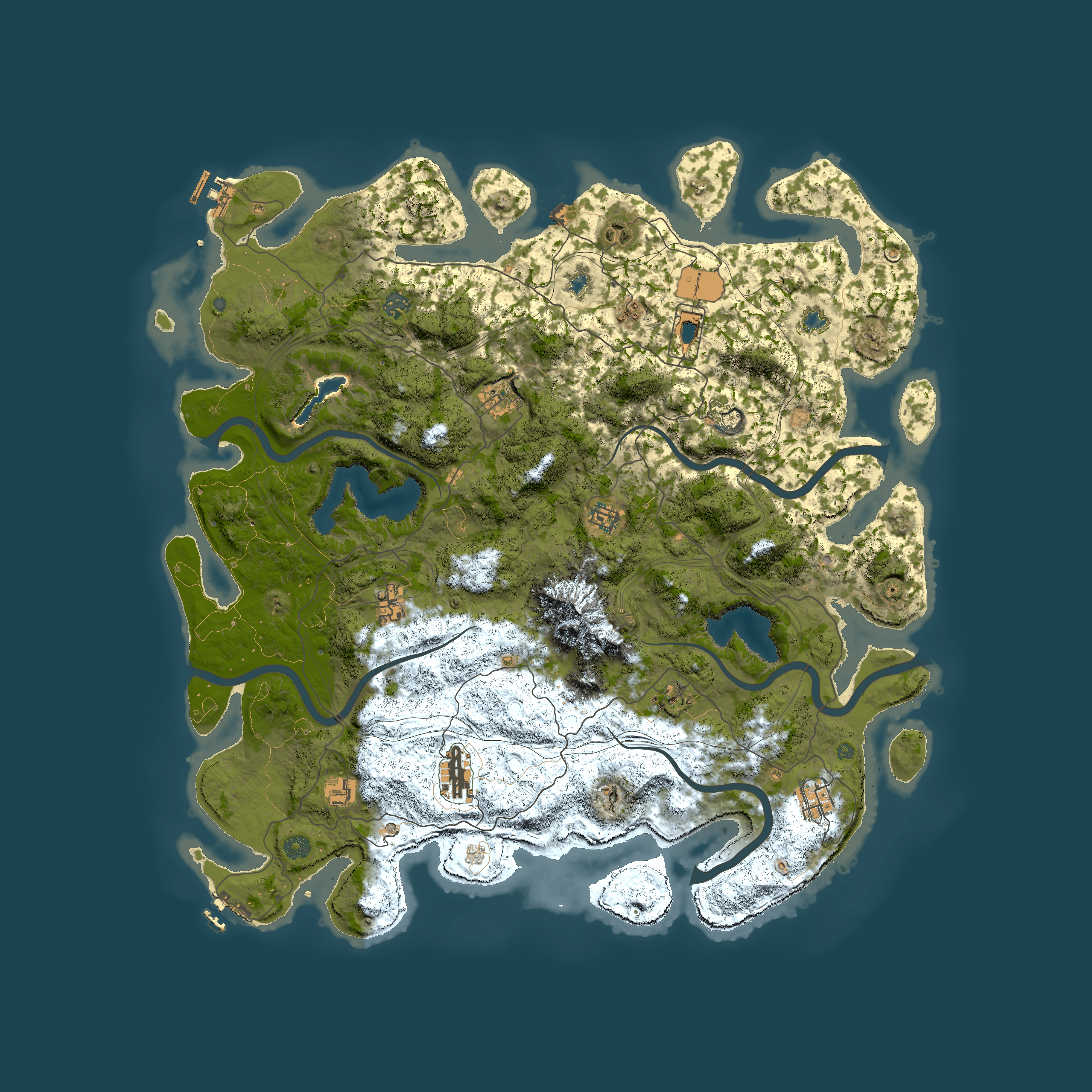 Full top-down render of Rust map seed 1149431304, 5000x5000m