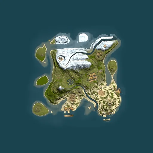 Rust map seed 468583827, 2500x2500m top-down preview
