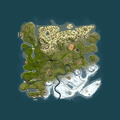 Rust map seed 1365659381, 3750x3750m top-down preview