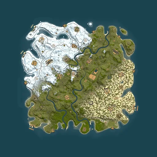 Rust map seed 1253595776, 4999x4999m top-down preview