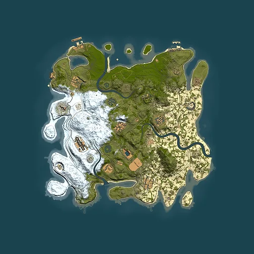 Rust map seed 1337, 3800x3800m top-down preview