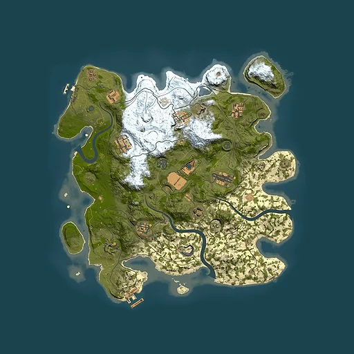 Rust map seed 1337, 3800x3800m top-down preview