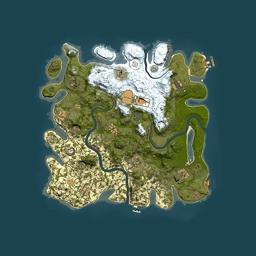 Rust map seed 1337, 3800x3800m top-down preview
