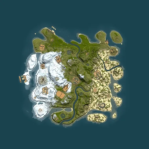 Rust map seed 814678296, 3500x3500m top-down preview
