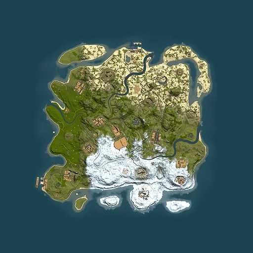 Rust map seed 1337, 3800x3800m top-down preview
