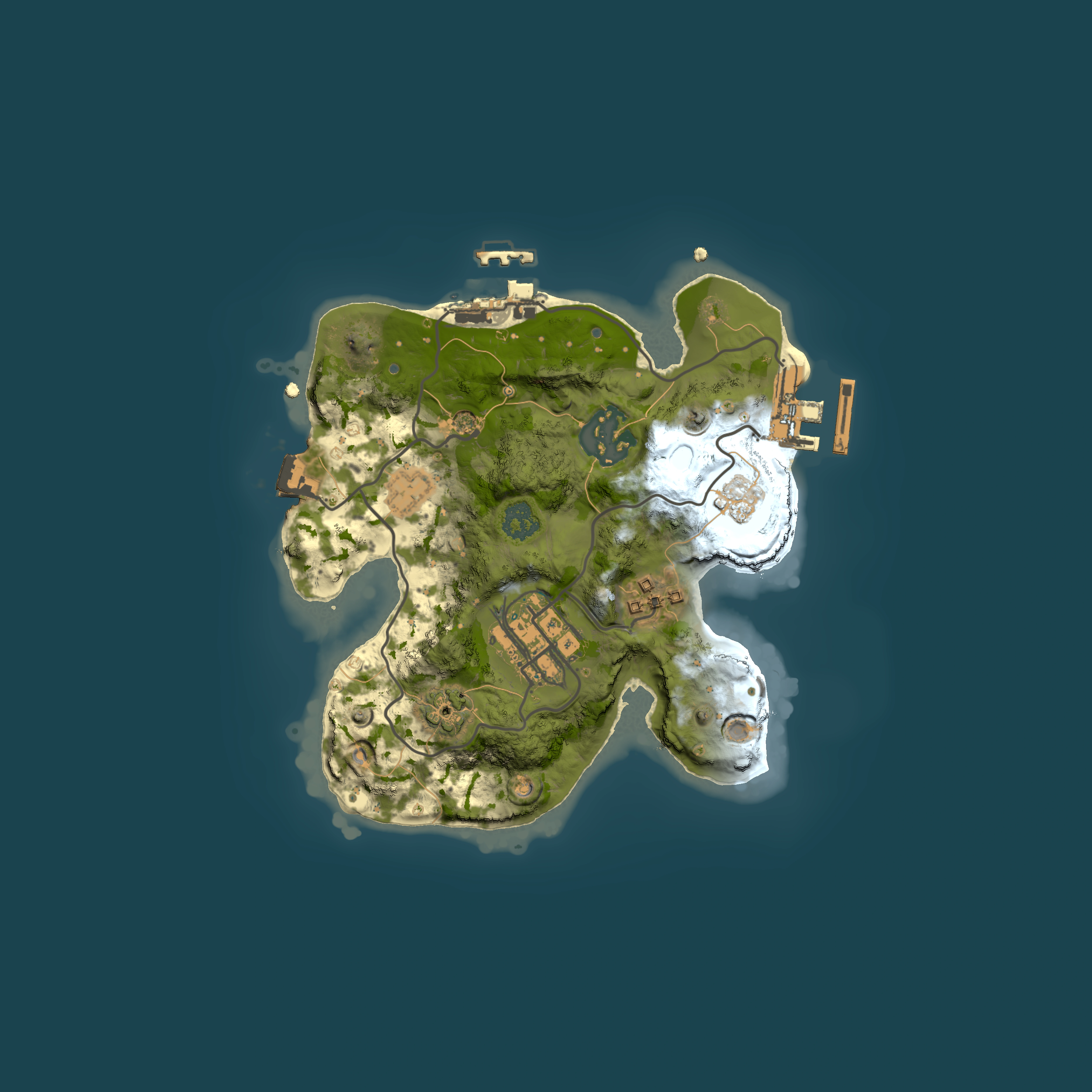 Full top-down render of Rust map seed 316524390, 2000x2000m