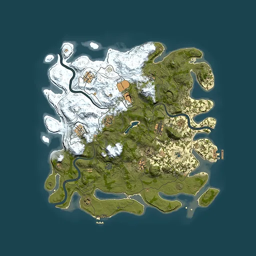 Rust map seed 11082026, 4250x4250m top-down preview