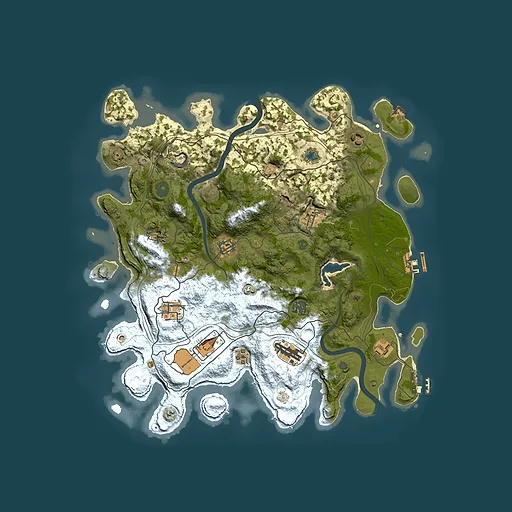 Rust map seed 1337, 4000x4000m top-down preview