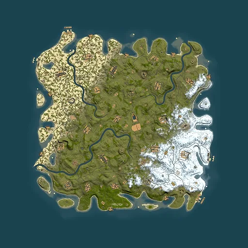 Rust map seed 1154435218, 5499x5499m top-down preview