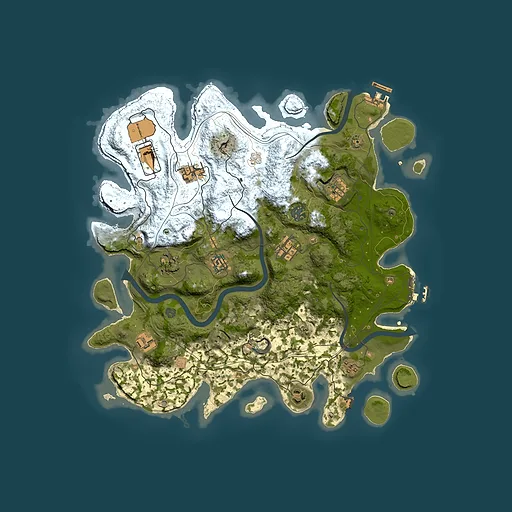 Rust map seed 1337, 3800x3800m top-down preview