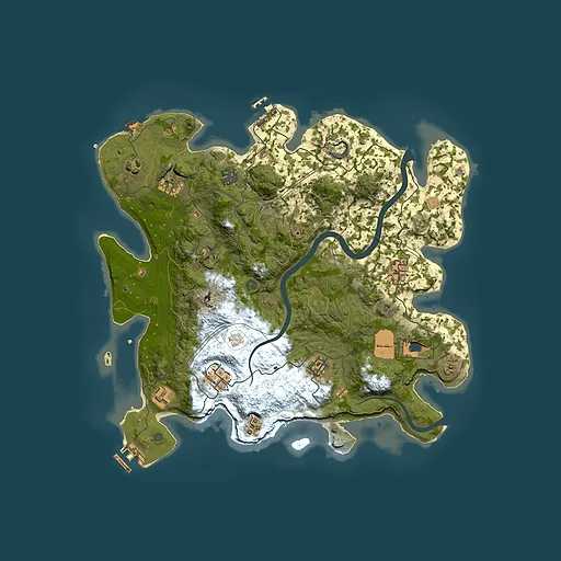 Rust map seed 1337, 3800x3800m top-down preview