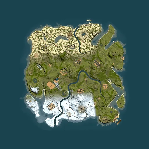 Rust map seed 1337, 3700x3700m top-down preview