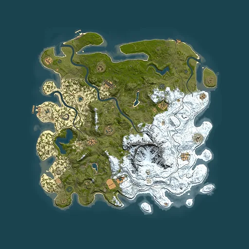 Rust map seed 1130717683, 5000x5000m top-down preview
